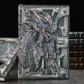 Dungeons and Dragons Journal – 400 Page Leather Notebook with 3D Dragon Design