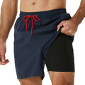Swimming Shorts - 2-in-1 Breathable Quick Dry Shorts with Compression Lining