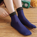 Women’s Fleece Thermal Socks – Warm Non-Slip Slipper Socks for Winter