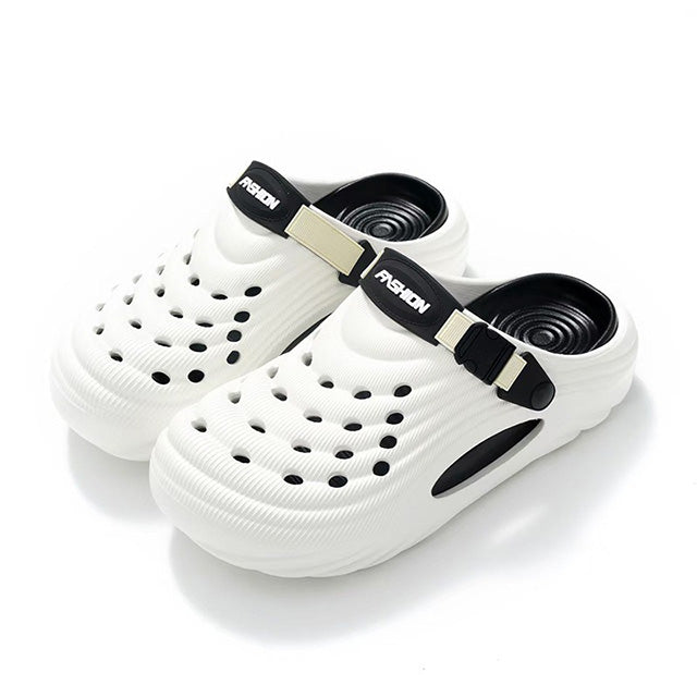 Breathable Clogs with Adjustable Heel Strap for Indoor and Outdoor Use