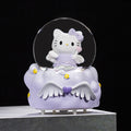 Sanrio Mini Luminous Crystal Ball – Hello Kitty & Pochacco Glowing Desktop Decoration