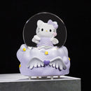 Sanrio Mini Luminous Crystal Ball – Hello Kitty & Pochacco Glowing Desktop Decoration