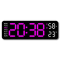 Digital LED Wall Clock 9 inch – Alarm Calendar & Temperature Display for Home or Office