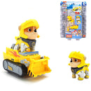 Authentic Paw Patrol Rescue Knight Toys – Pull Back Cars Building Block Set