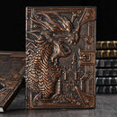 Dungeons and Dragons Journal – 400 Page Leather Notebook with 3D Dragon Design