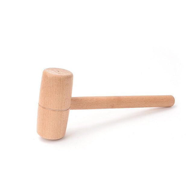 Wooden Mallet Hammer – Solid Beech Wood Round Head Lightweight & Durable Hand Tool