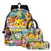 Pokémon Backpack School Set for Kids – 3 Piece Set Lunch Bag and Pencil Case