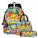 Pokémon Backpack School Set for Kids – 3 Piece Set Lunch Bag and Pencil Case