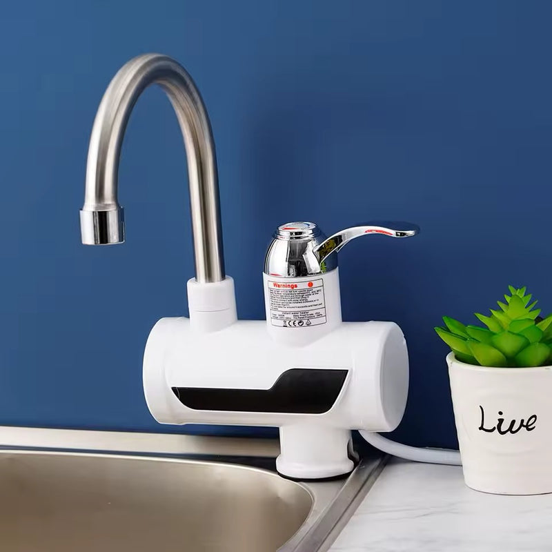 Instant Hot Water Faucet – 3-Second Fast Water Heater with 360° Rotation & LED Display