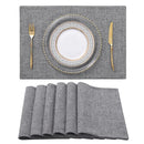 Set of 4 Woven Placemats – Heat-Resistant Cloth Table Mats for Dining & Kitchen