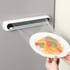 Cling Film & Aluminum Foil Dispenser with Slide Cutter – Reusable Kitchen Organizer