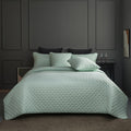 Luxury 3-Piece Quilted Bedspread Set – Ultra-Soft Reversible Microfiber with Embossed Pattern & Pillow Shams