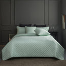 Luxury 3-Piece Quilted Bedspread Set – Ultra-Soft Reversible Microfiber with Embossed Pattern & Pillow Shams