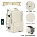 Women’s Carry-On Travel Backpack – Flight Approved Waterproof Travel Bag with Shoe Compartment