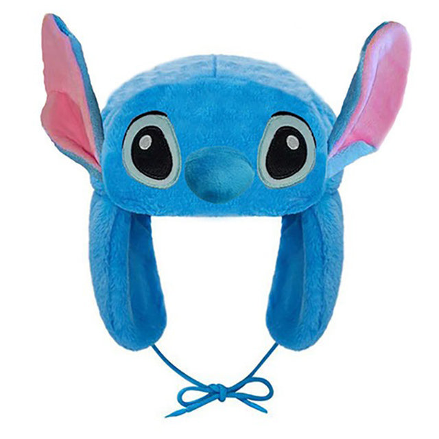 Stitch Plush Ushanka Hat – Cute Warm Winter Cap with Ear Flaps for Kids