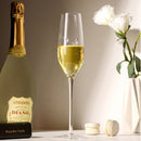 Engraved Crystal Champagne Flutes – Pack of 2 Carved Design High-Foot Glasses