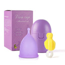 Silicone Menstrual Cup Set with Portable Sterilizer Box – Hygienic Reusable and Travel-Friendly