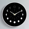 Glow-in-the-Dark Moon Phase Silent Wall Clock – Easy Install Living Room Wall Decor