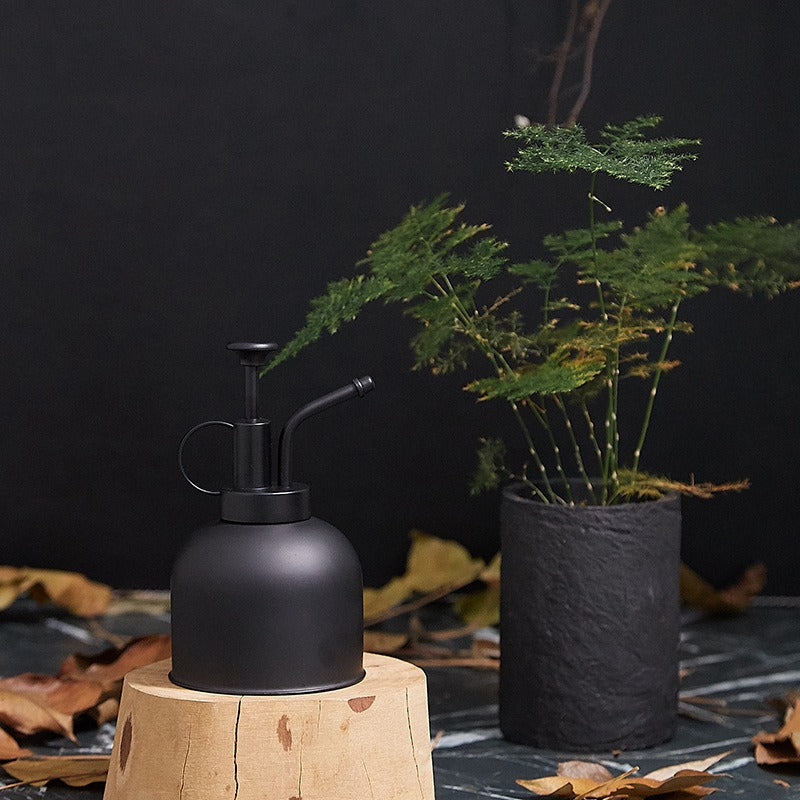 Stainless Steel Plant Sprayer –300ml Manual Pressure Watering Can Mist Bottle
