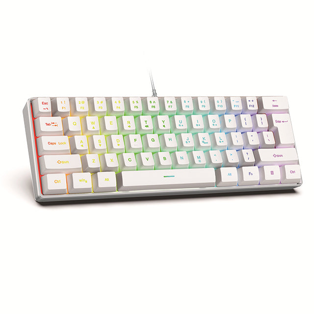 RGB Gaming Keyboard – 61-Key Compact Wired Membrane Keyboard with Colorful Backlight