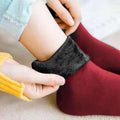 Women’s Fleece Thermal Socks – Warm Non-Slip Slipper Socks for Winter