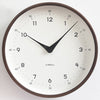 Solid Wood Silent Wall Clock – Minimalist Walnut Design for Living Room Office or Hotel Decor