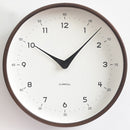 Solid Wood Silent Wall Clock – Minimalist Walnut Design for Living Room Office or Hotel Decor