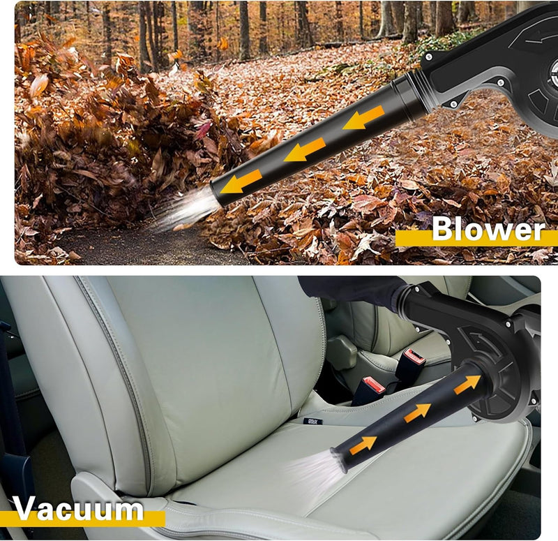 21V Cordless Leaf Blower – Adjustable Speed Garden & Home Vacuum Cleaner