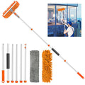3-in-1 Long Pole Window Cleaner Kit – Double-Sided Glass Wiper for Household Cleaning