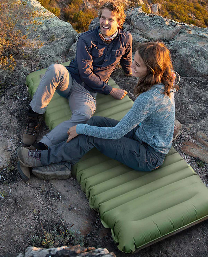 Ultralight Camping Air Mattress – Inflatable Sleeping Pad with Pump