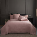 Luxury 3-Piece Quilted Bedspread Set – Ultra-Soft Reversible Microfiber with Embossed Pattern & Pillow Shams