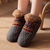 Unisex Knitted Floor Socks – Cozy Fleece Non-Slip Slipper Socks