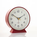 Retro Silent Alarm Clock – Battery-Operated Non-Ticking with Light for Bedroom or Desk