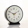 Retro Silent Alarm Clock – Battery-Operated Non-Ticking with Light for Bedroom or Desk