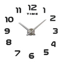 DIY 3D Wall Clock – Modern Acrylic Number Stickers Easy to Install Stylish Home Decor for Living Room