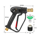 High-Pressure Washer Gun – 5 Nozzles - 4350 PSI - M22 & Karcher QC