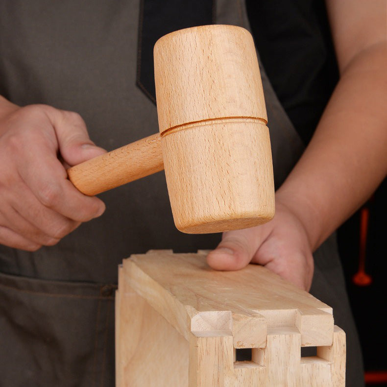Wooden Mallet Hammer – Solid Beech Wood Round Head Lightweight & Durable Hand Tool