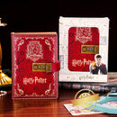Harry Potter Vintage Leather Code-Lock Diary – Magic School Inspired Journal Notebook