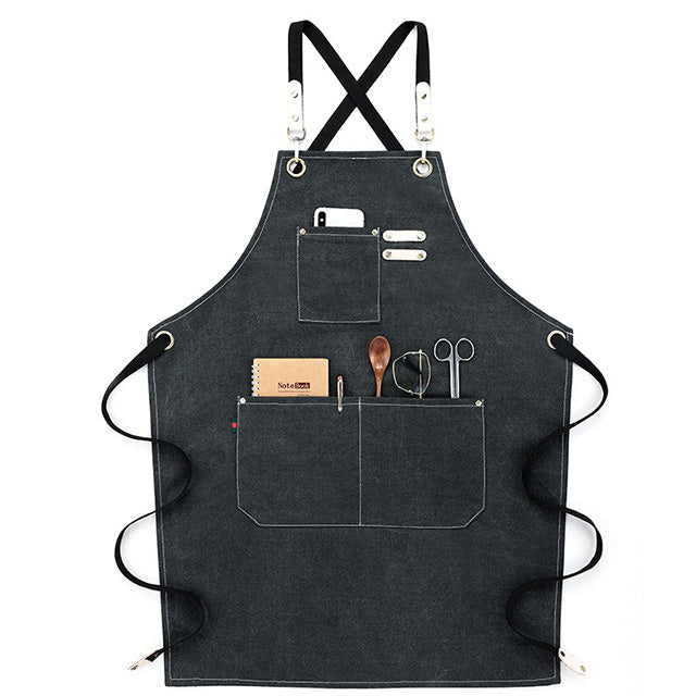 Heavy Duty Work Apron – Waterproof Canvas with Tool Pockets