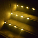 Solar LED Stair Lights – Set of 8 Outdoor Step Lighting