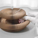 Magic Organ Cat Scratcher – Foldable Accordion Toy with Ball for Interactive Play