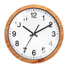 Retro 12" Silent Wooden Wall Clock – Retro Non-Ticking for Living Room Bedroom Kitchen