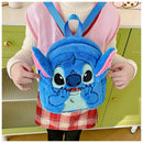 Stitch 3D Plush Toddler Backpack – Cute Mini Furry Cartoon Bag for Kids