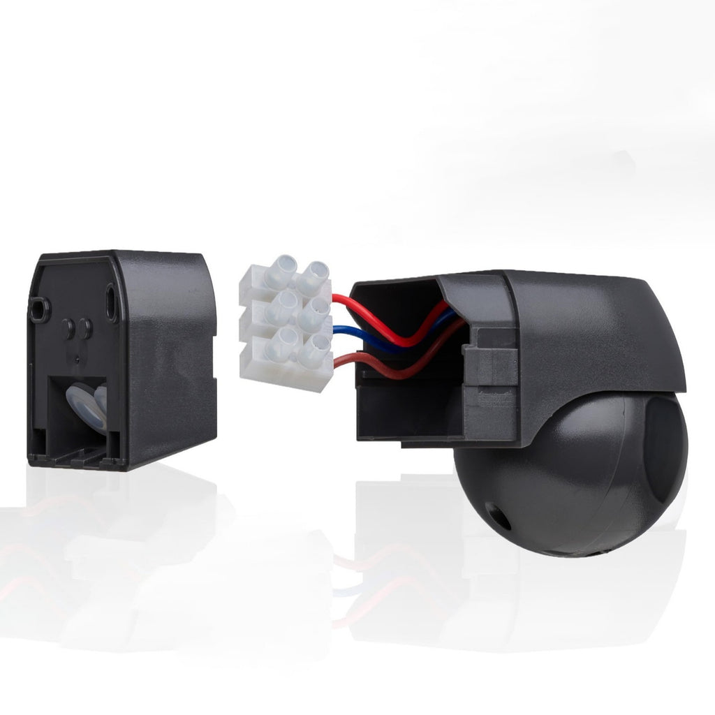 Outdoor Position Sensor Outdoor PIR Motion Sensor – IP44 Rated Infrared Sensor 180° Swivel 12m