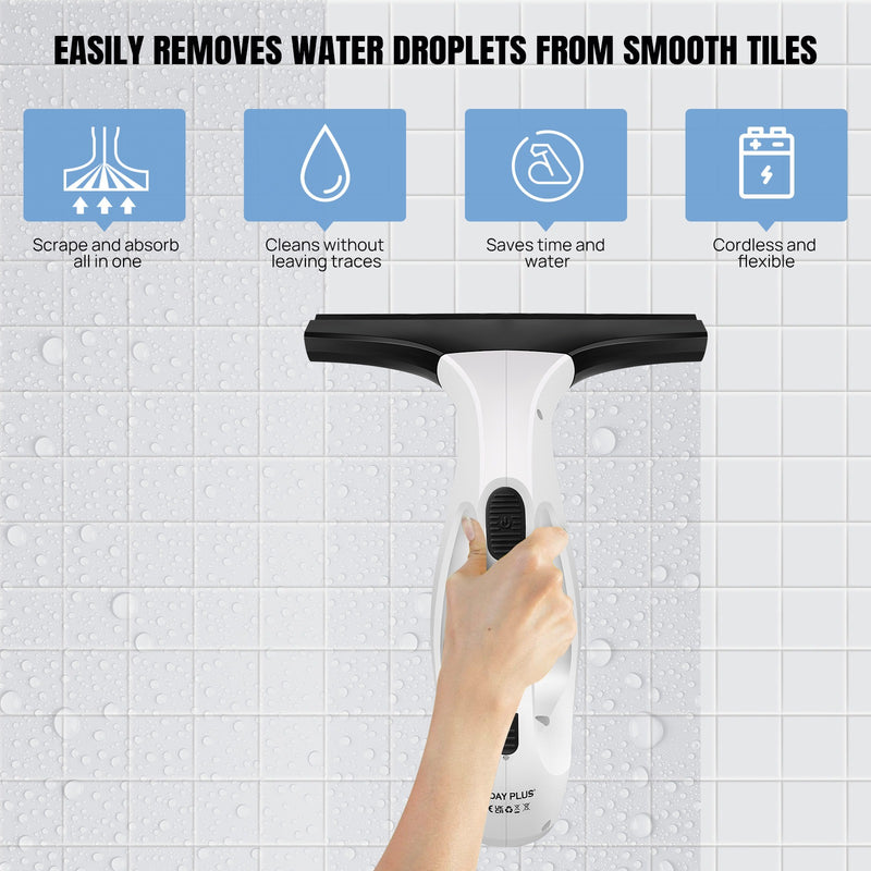 Cordless Window Vacuum Cleaner – Rechargeable Electric Squeegee