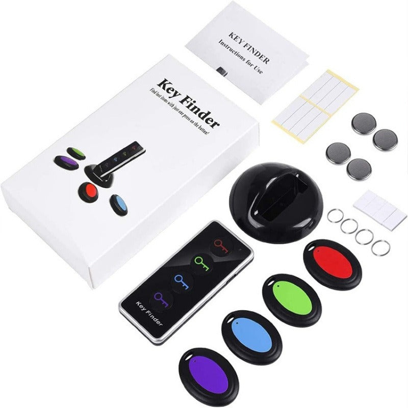 4-in-1 Key Chain Key Finder with LED Light – Color-Coded Key Locator for Keys