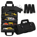 Heavy Duty Roll Up Tool Bag – Portable Multi-Compartment Tool Organiser