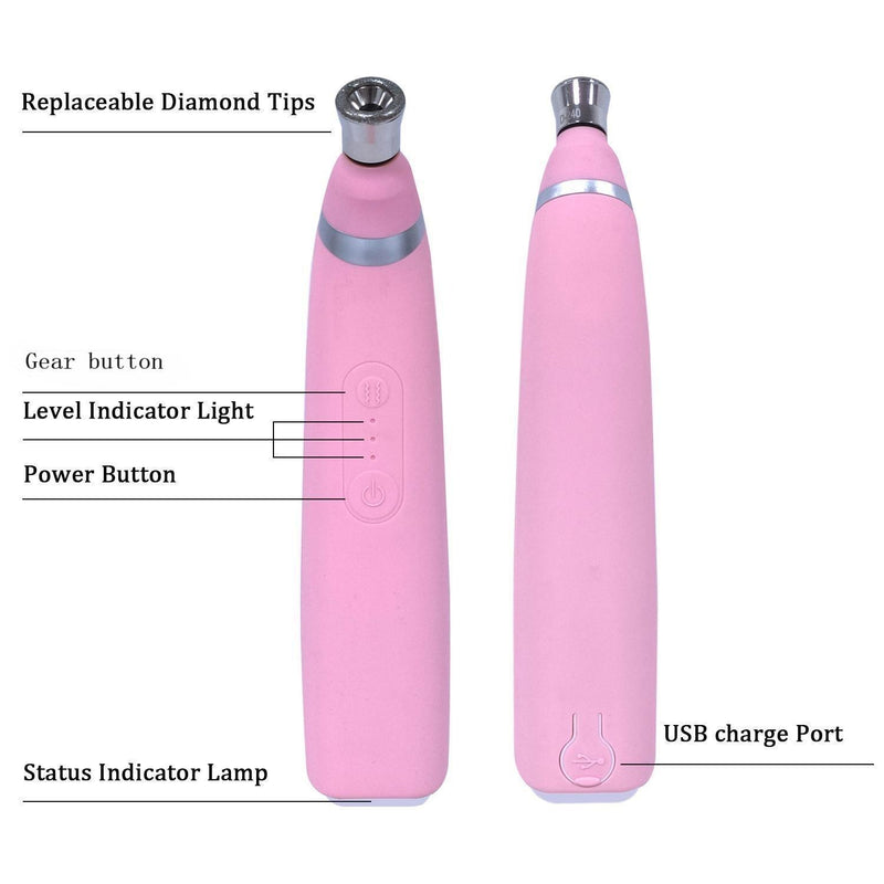 Diamond Microdermabrasion Machine – 3 Modes 8 Tips Blackhead Removal Tool