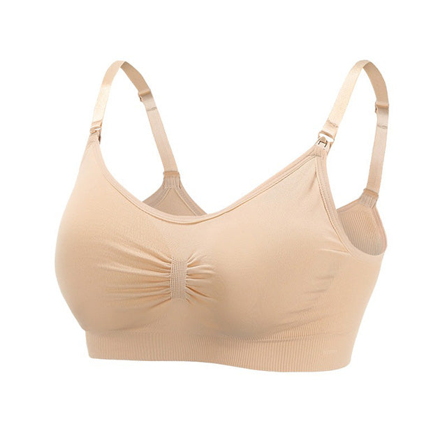 High-Quality Maternity Nursing Bra – 3 Pack Seamless Cotton Push-Up Breastfeeding Bra