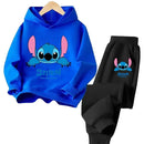 Stitch Kids Tracksuit Set – 2-Piece Sweatshirt & Pants Outfit for Boys and Girls